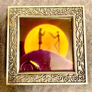 Vintage NBC Nighmare Before Christmas Pewter Jewelry Box RARE 2003 Collectable